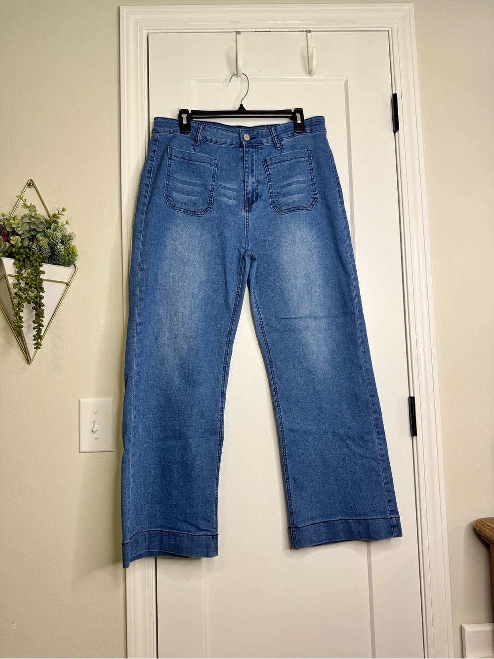 KUNMI Super Stretch Denim Wide Legs Jeans